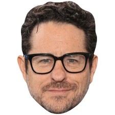 J.J. Abrams Glasses Celebrity Mask, Flat Card Face, Fancy Dress Mask