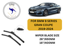 WIPER BLADES FOR BMW 8 SERIES 2019-2024 (G16) GRAN COUPE