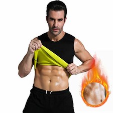 Neoprene Sauna Vest Men's Sweat Shirt Redu Fat Body Shaper Hot Training Top Gym