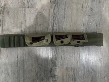 Vintage Military Style Survival Utility Belt Ammo Knife Matches Compass Pouches