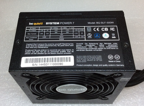 be quiet System Power 7 / Model: BQ SU7-500W Netzteil 500W #292 - Afbeelding 2 van 5