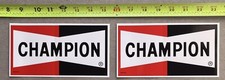 2 Champion Spark Plugs Vintage Racing Stickers Decals Nhra Nascar Indycar