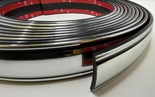 2 1/4" x 32' Chrome W /Black Classic Chevy Trim-Gard Body Side Molding (9001-32)