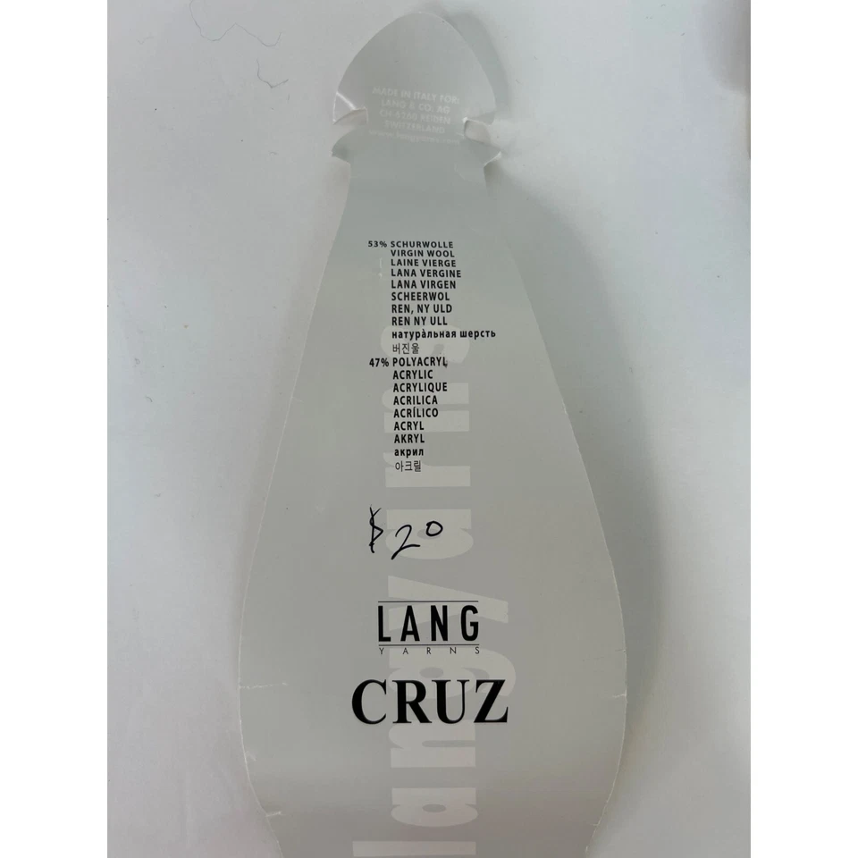 Lang Cruz Yarn Wool Acrylic Blend Bulky Yarn 100 g France AT696 - Image 3 of 4