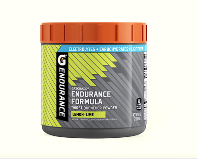 6 Gatorade Endurance Formula Thirst Quencher Powder in Lemon Lime Flavor 192 oz