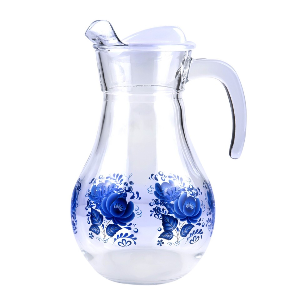 1.8L Glass Pitcher with Stainless Steel Gold Lid - Ideal Fridge Door