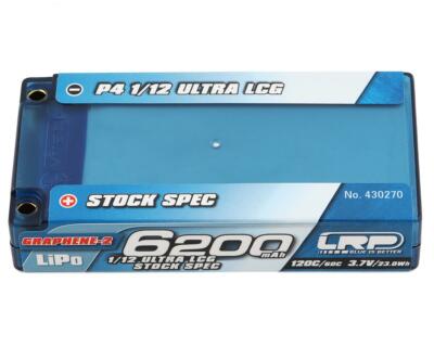 LRP P4 1S 120C Ultra LCG Graphene-2 LiPo Battery (3.7V/6200mAh) [LRP430270]