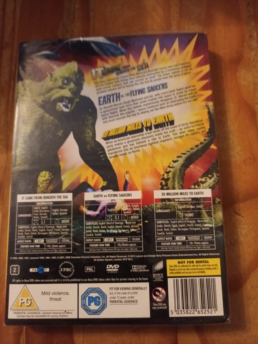 Ray Harryhausen Collection DVD 3 Films on 6 Discs for sale online