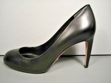 GUCCI 38.5/8.5 GOLDIE BLACK LEATHER ROUND TOE PLATFORM PUMPS HEELS SHOES NEW