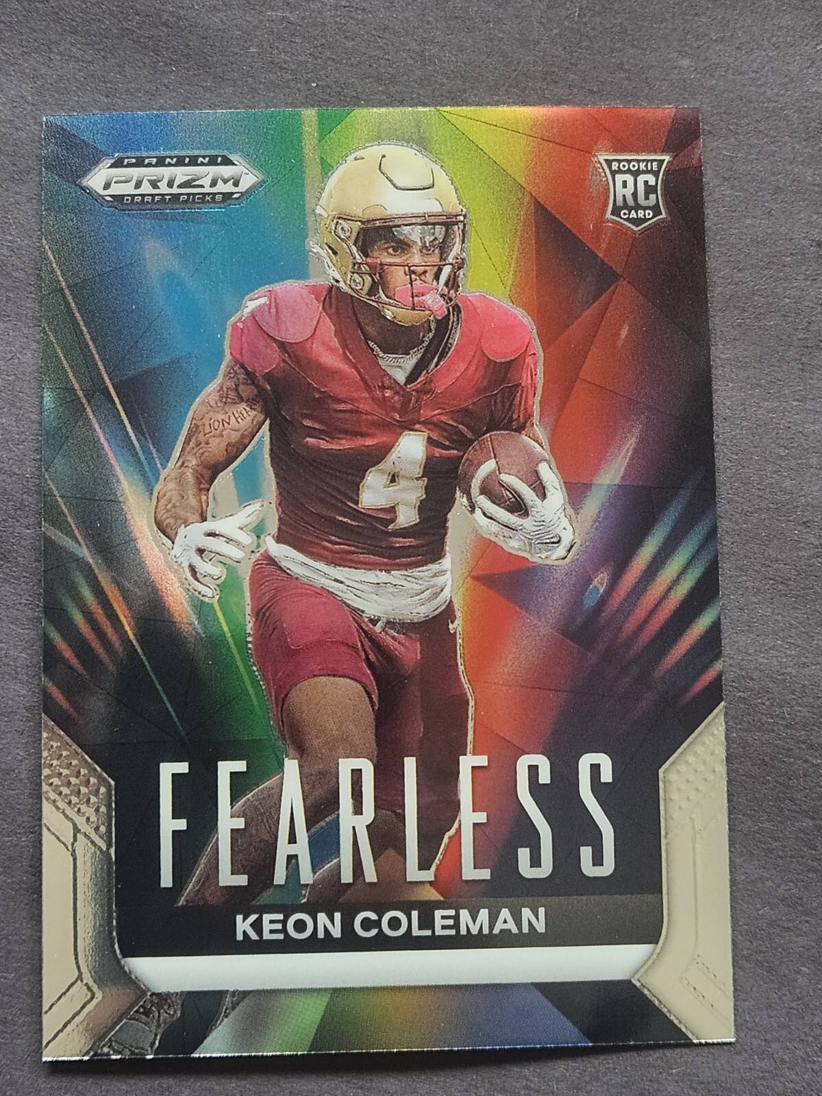 2024 Panini Prizm Draft Picks - Fearless #F-KC Keon Coleman (RC)