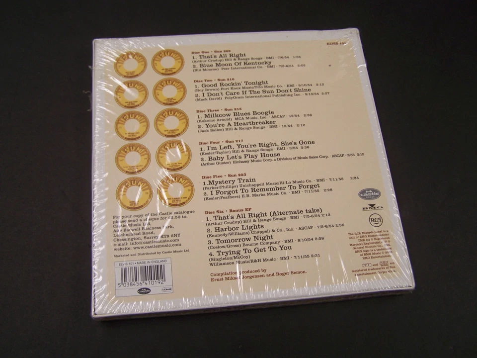 Elvis Presley 5 Sun Singles Limited Box Set & 1 EP w/poster NEW Factory Sealed - Image 2 of 3