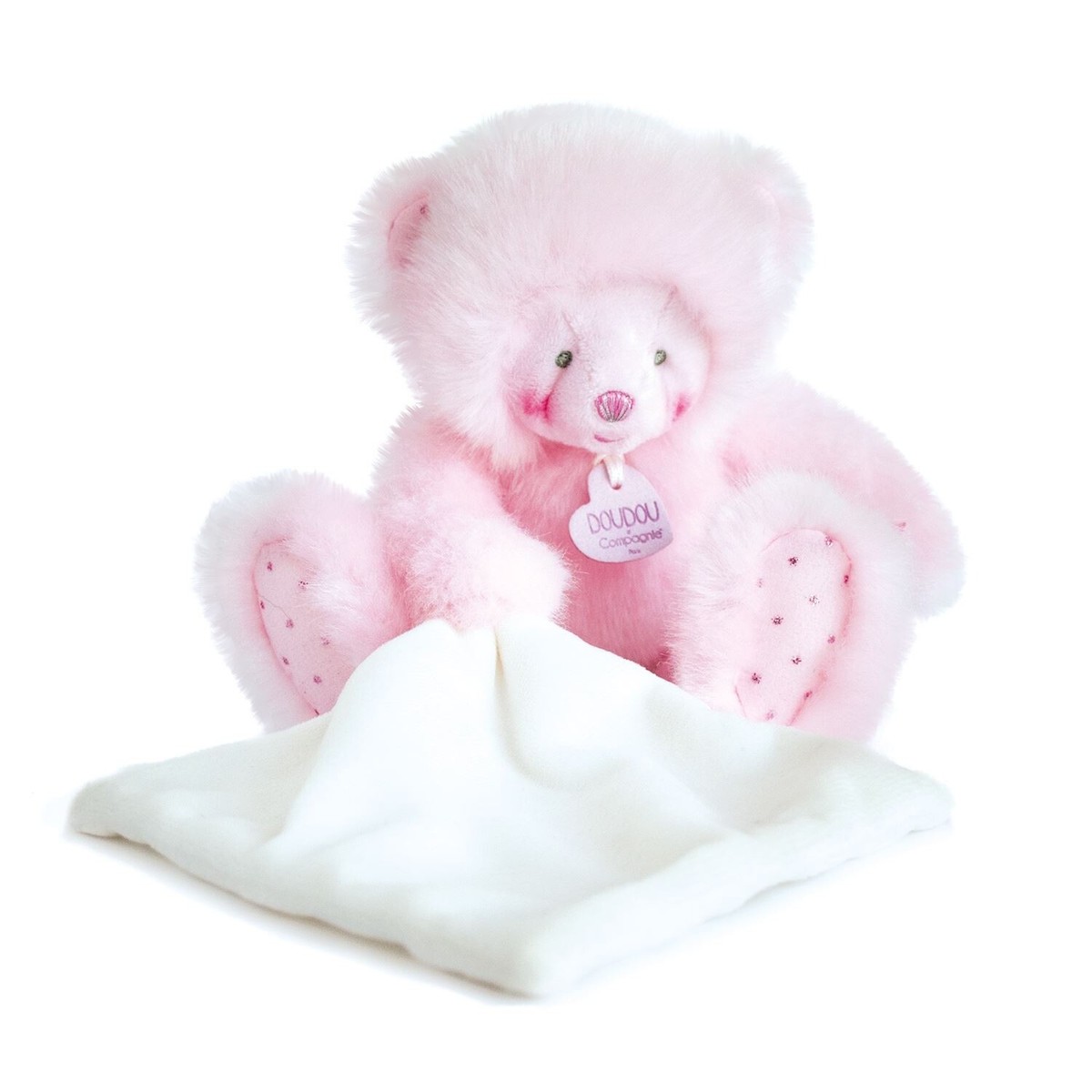 DOUDOU ET COMPAGNIE Troppo carino Orsacchiotto rosa con