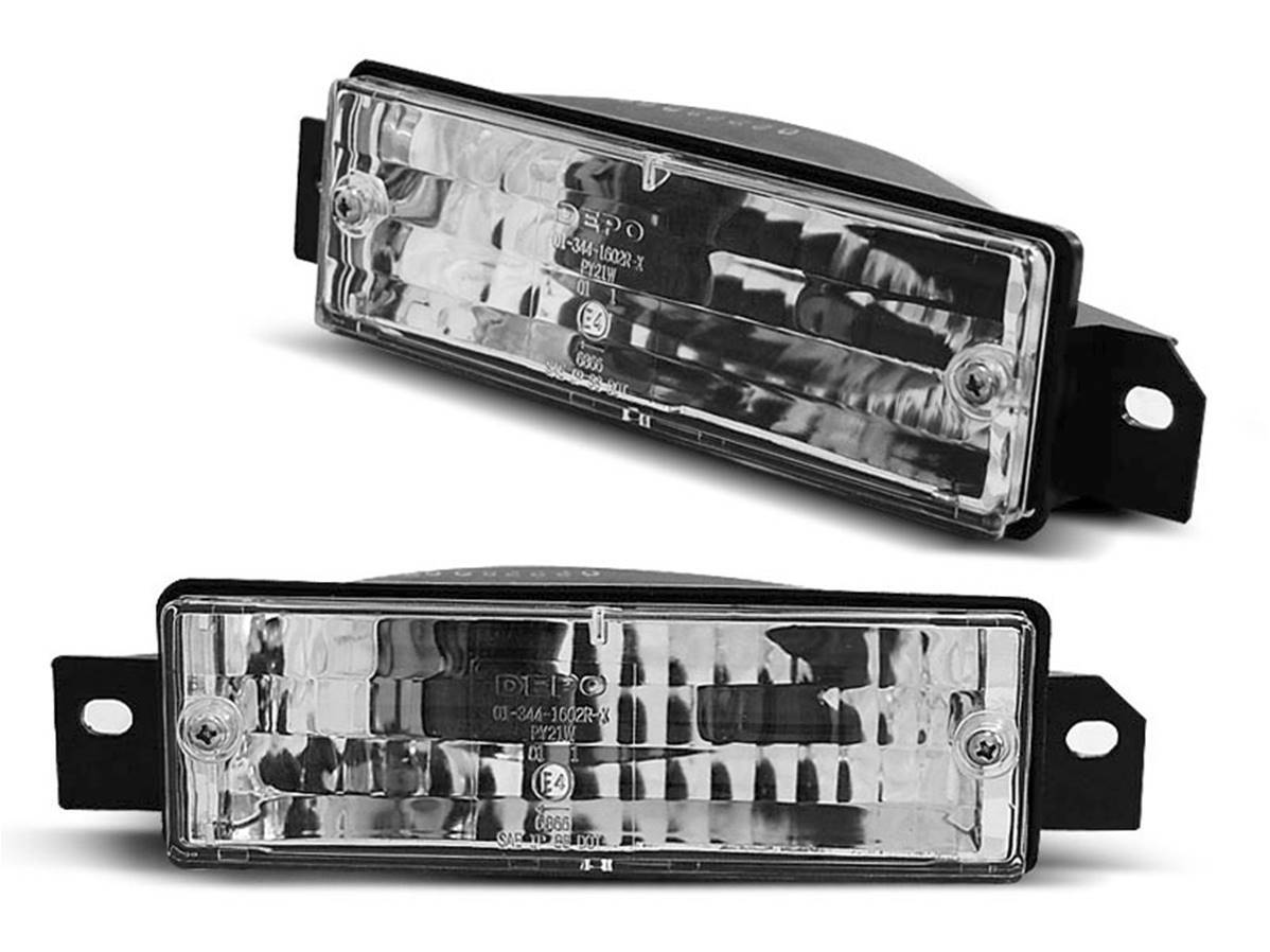 Clignotant BMW E30 chrome étanche : paire d'optiques avant anti-jaunissement