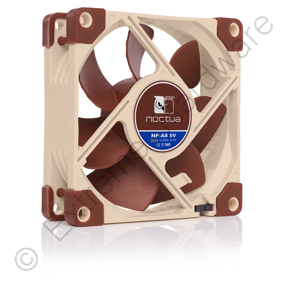 Noctua NF-A8 5V 80mm x 25mm Low Noise Premium PC Case Fan 2200 RPM, 17.7 dBA - Image 2 of 4