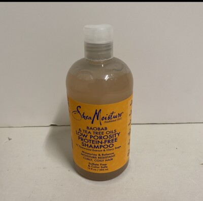 Shea Moisture Tea Tree Oil Low Porosity Protein Free Shampoo HTF
