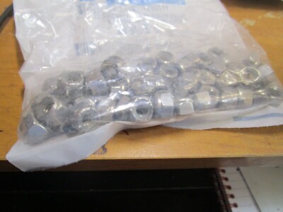 5/16''-18 Grade 18-8 NE Stainless Steel Nylon Insert Lock Nut QTY 50