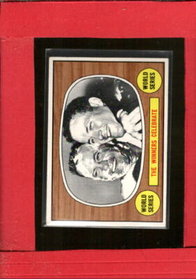1967 Topps #155 World Series Summary The Winners Celebrate NM Near Mint ID:62228