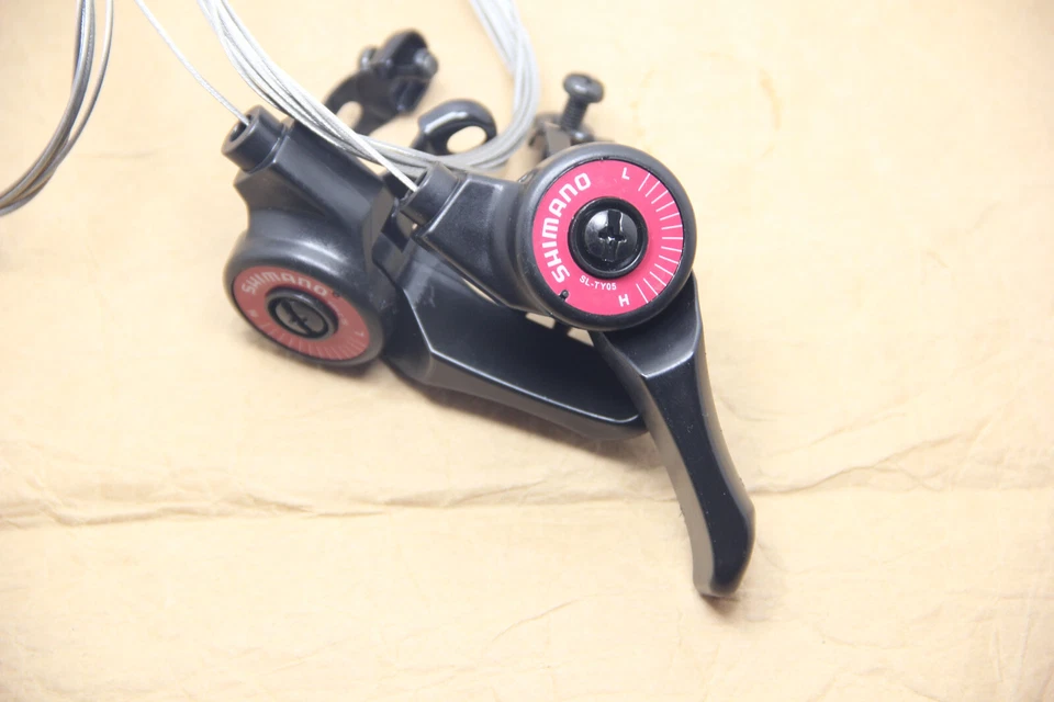 Shimano SL-TY05 Bicycle Bike Trigger Thumb 3 X 5 6 7 Speed Shifter Set - Image 2 of 4