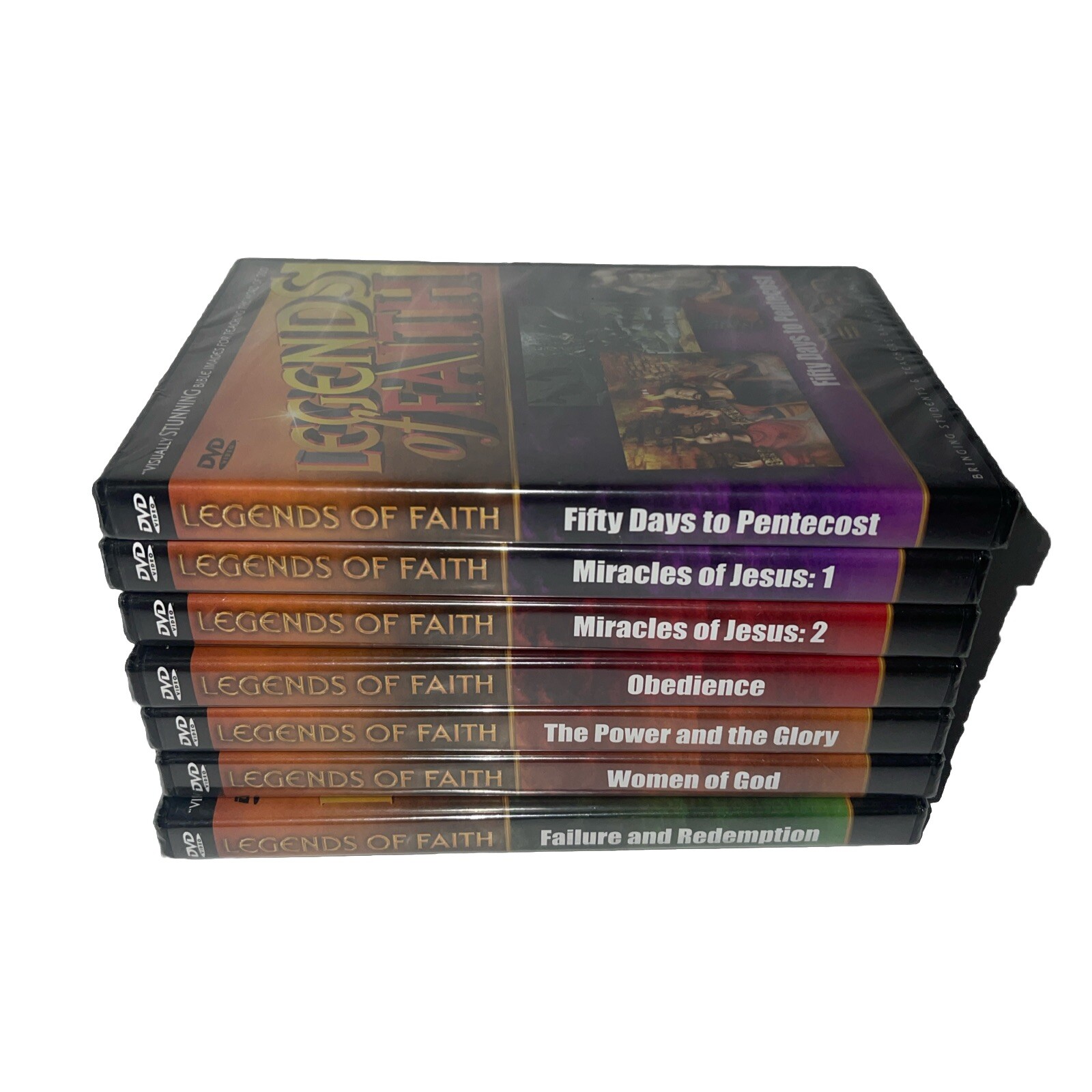 Legends Of Faith Bible Visual Aids For Teaching Children's Ministry 7 DVD Lot