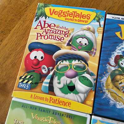 Lot of 4 Veggie Tales Movies DVD Jonah Ballad of Little Joe Saint
