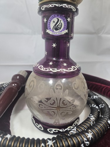 Starbuzz Hookah with Woman and Guitar, Glass with Two Hoses - Picture 4 of 8