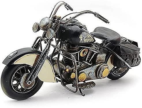 Indian Chief Motorcycle Metal Vintage Black Retro Motorbike Ornament - 36cm - Picture 1 of 2