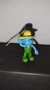Figurines Schtroumpfs : Torero Vert + Taureau – Set Non Toxique TBE