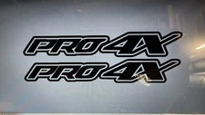 Compatible with Nissan Titan Pro 4X Decals, Side Bed  4x4 Vinyl Graphic.  2
