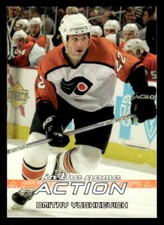 Dimitri Yushkevich 2003 In The Game Action #472   Philadelphia Flyers