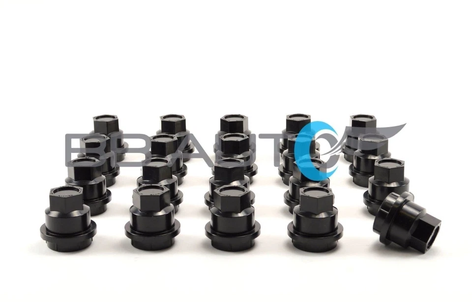 JUEGO DE 20 TAPAS DE TUERCAS NEGRAS NUEVAS CHEVROLET S10 BLAZER GMC JIMMY SONOMA Foto 3 de 4