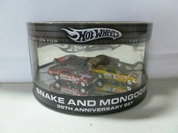 hot wheels snake and mongoose 35th anniversary set