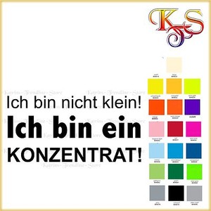 Bugelbild Ich Bin Nicht Klein Ich Bin Fun Spruch Flex Folie Fb Ebay