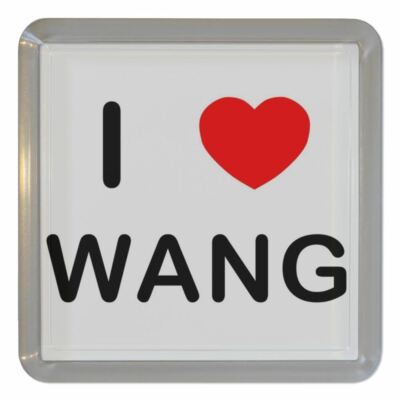 Wang I Love Kunststoff Teeuntersetzer Bierdeckel Kunststoff (95 mm x 95 mm)