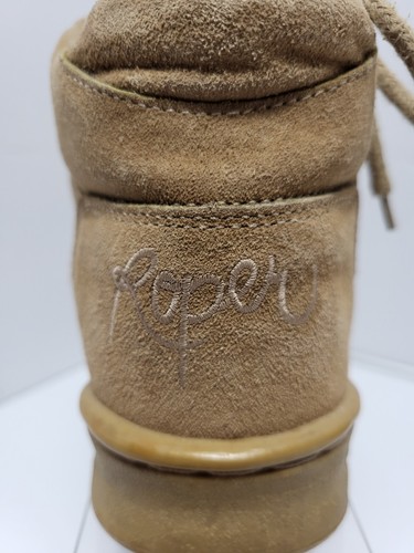 Roper Horseshoes Brown Suede Hiking Boots Womens Size 8.5 - Picture 4 of 13