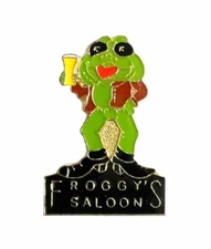 Froggys Saloon Frog Biker Pin S1