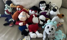 Lot/8 Rocky Bullwinkle Friends Stuffins Plush w/Tags 1990's Natasha Boris Dudley