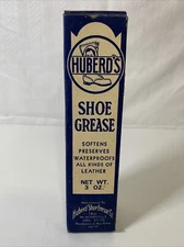 VTG "Huberd's Shoe Grease"  3 oz used softens preserves waterproofs leather