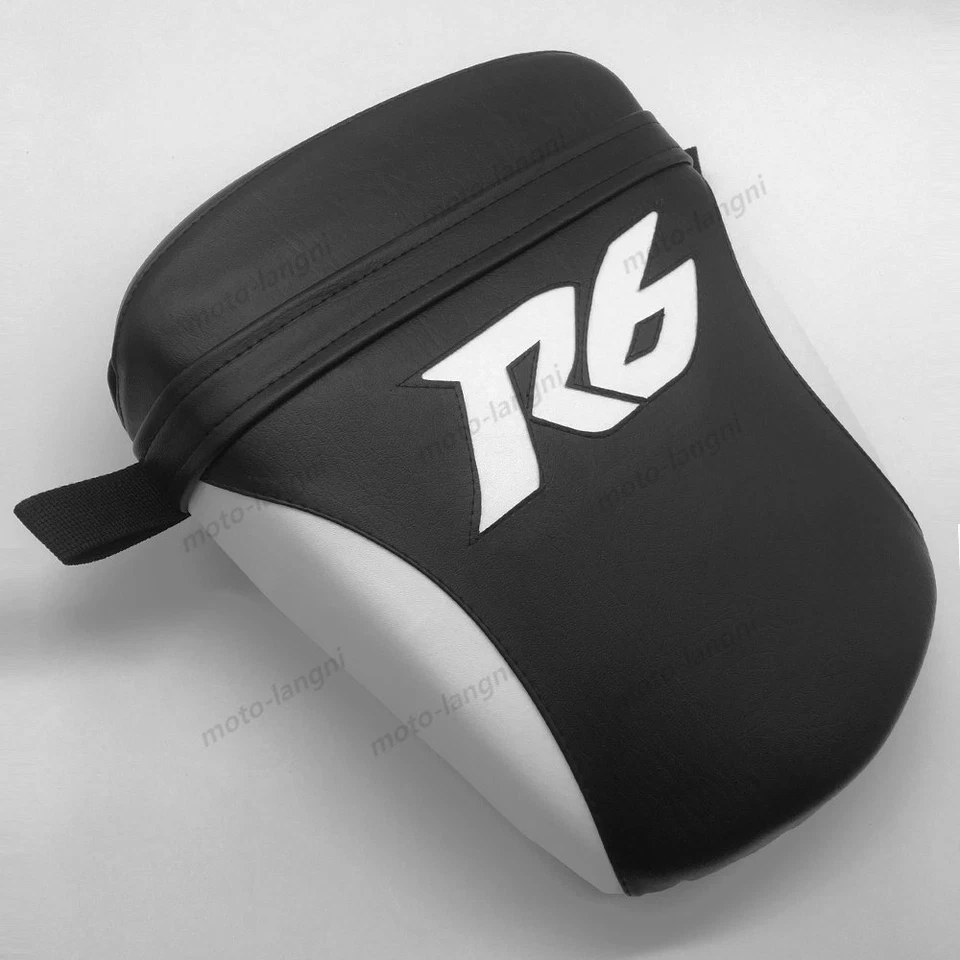 For Yamaha YZF-R6 2003-2005 R6S 06-09 Black+White Rear Seat Passenger Pillion - Изображение 3 из 4