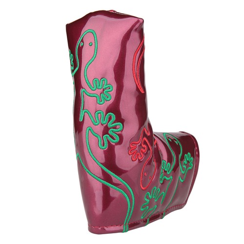 1pc PU Leather with Gecko Design Golf Blade Putter Head Cover Magnetic Closure - Picture 19 of 20