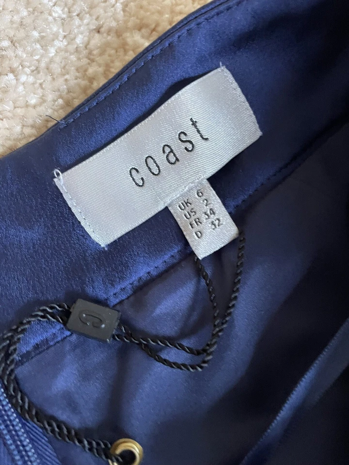 Coast Blue Maxi Skirt Sz 6 34 BNWoT (top also for sale) - Image 4 of 4