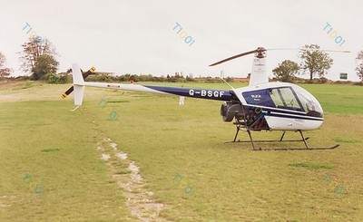 Luftfahrt Foto Robinson R22 Beta Hubschrauber G-BSGF Sep 93 Popham Airfield 