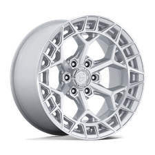 20x10 Fuel 1pc Fc873 Charger 5x5.0 -18mm Gloss Silver W Machined Face