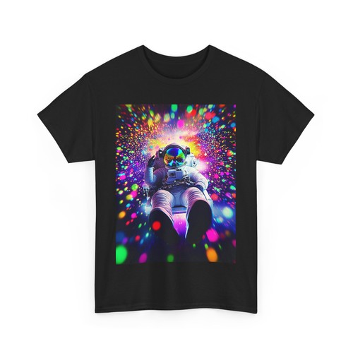ASTRONAUT ART TSHIRT TEE GIFT MEN WOMEN TEENS COLORS GALAXY FALLING TRIPPY SHIRT - Picture 2 of 13