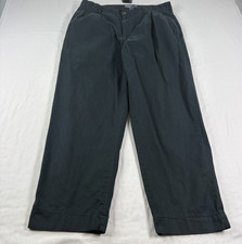 Polo Ralph Lauren Hammond Pants Mens 38x30 Fits 37x29 Black Pleated Vintage