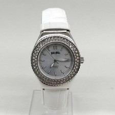 Folli Follie Uhr weiß Ledergürtel gebraucht