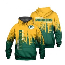 Green Bay Football Team Packerss 3D Hoodie, Unisex Adults S-5XL