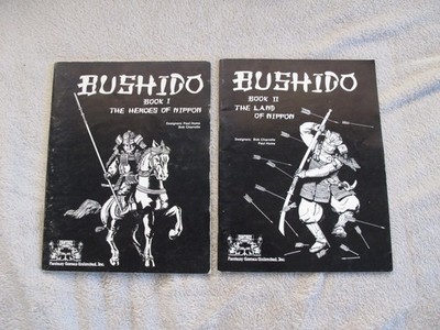 Lot x2 ~ Bushido Role Playing Handbook ~ Land Of Nippon & Heroes Of Nippon