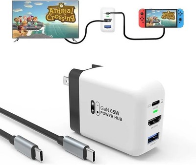 Mirabox 65W Portable Dock Charger for Nintendo Switch