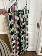 Nasty Gal Summer Abstract Print Trapeze Maxi Dress Size 18