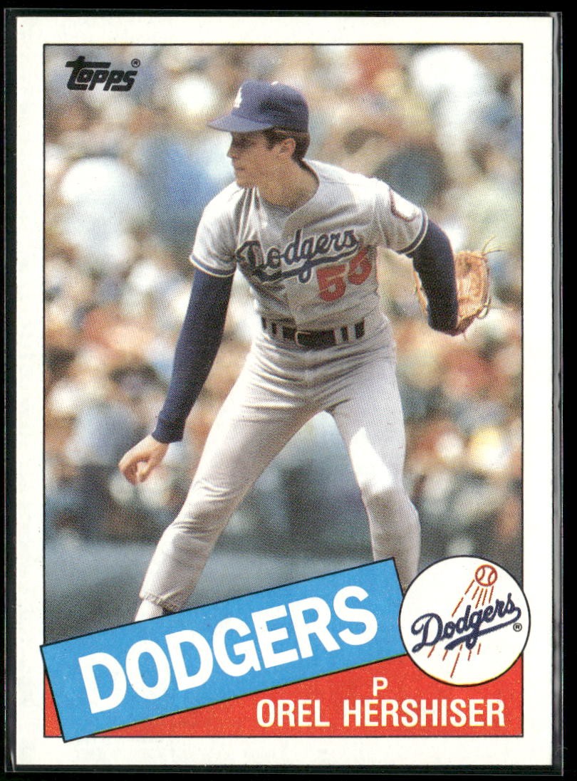 1985 Topps #493 Orel Hershiser